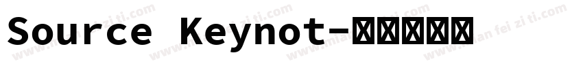 Source Keynot字体转换